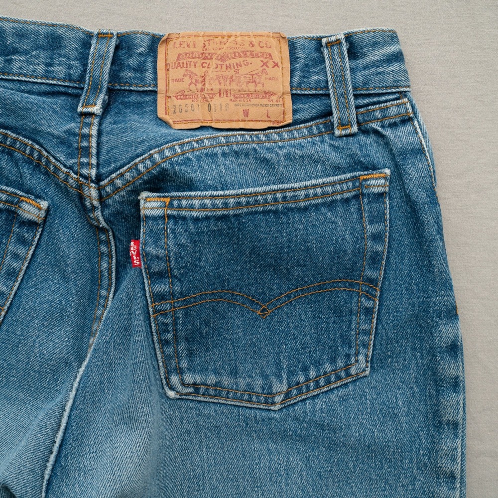 Vintage 70s 80s Womens Levis 501 Denim‎ Jeans 20501 0112 Size 15 30x33 - Picture 14 of 16